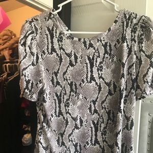 NWT Express snake blouse